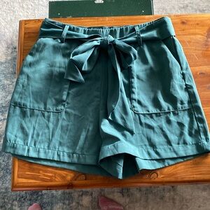 High waisted jade shorts a new day